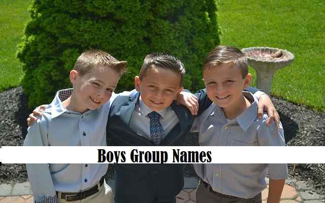 Boys Group Names, Group names