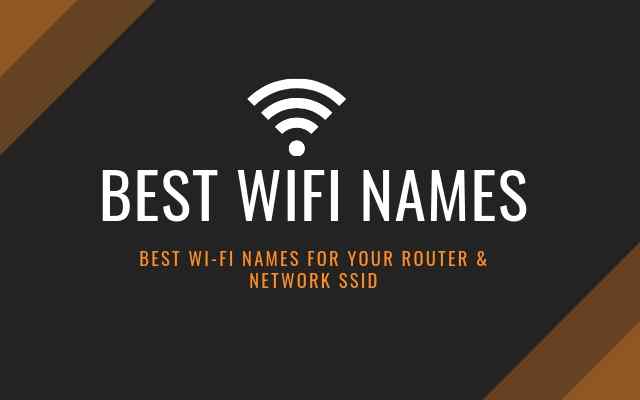 Best Wifi Names