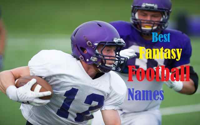 Best Fantasy Football Names