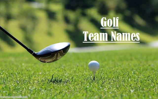 Golf Team Names 2024 Funny Good Best Mini Cool