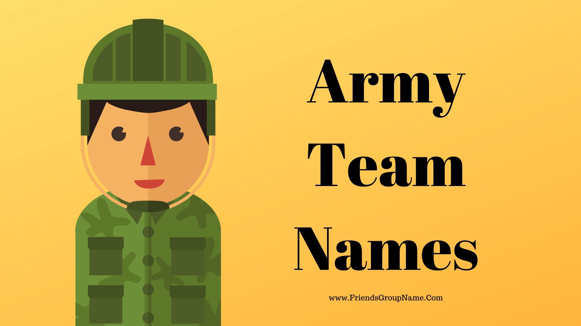 Army Team Names, Military Team Names