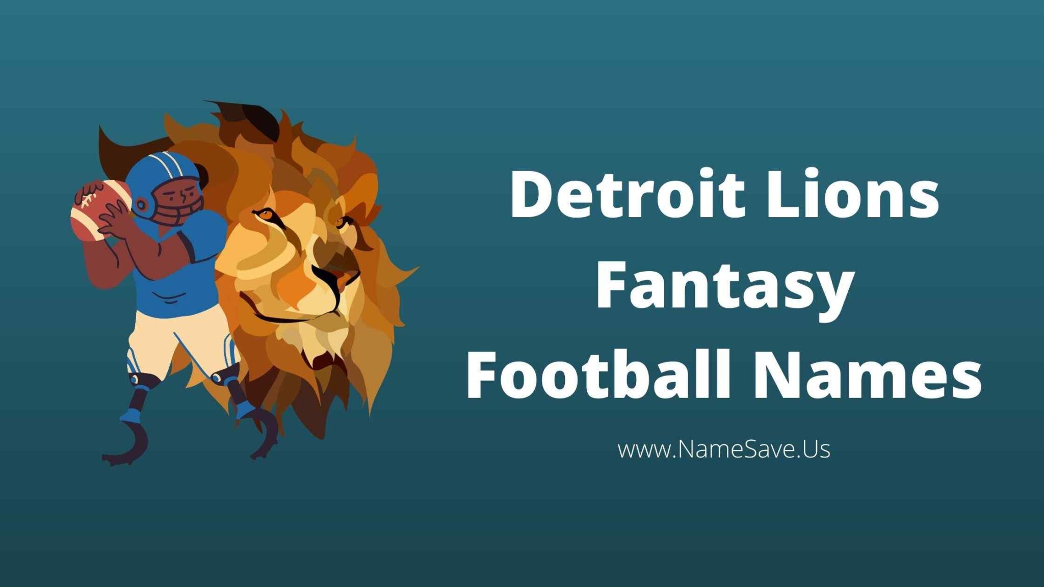 Detroit Lions Fantasy Football Names ᗎ 2024