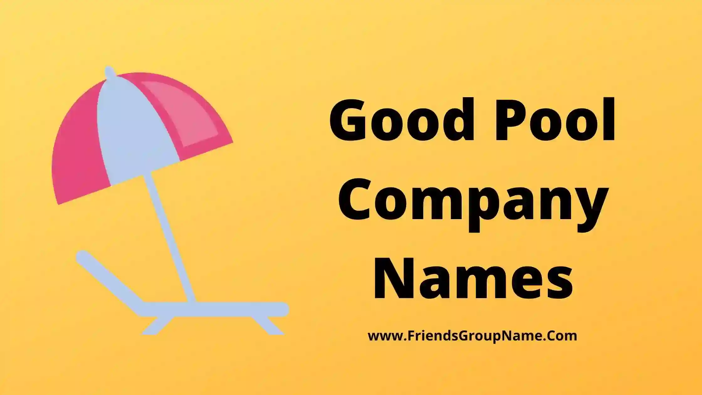 Good Pool Company Names