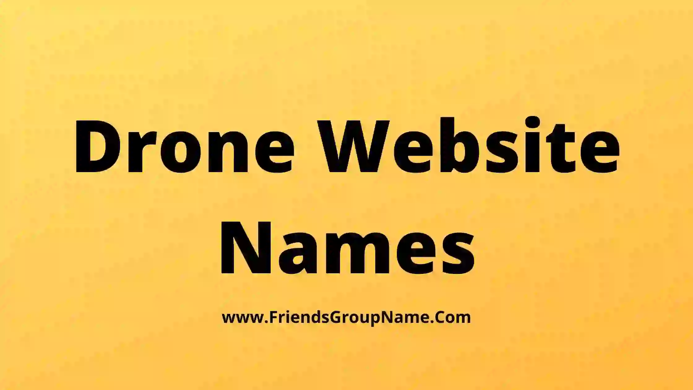 Drone Website Names