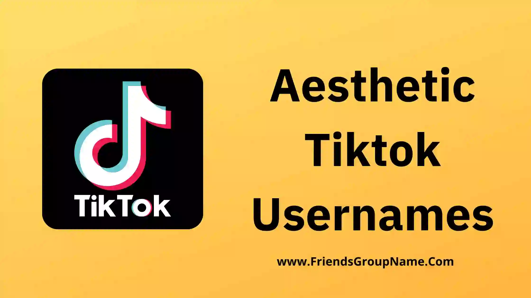 Aesthetic Tiktok Usernames