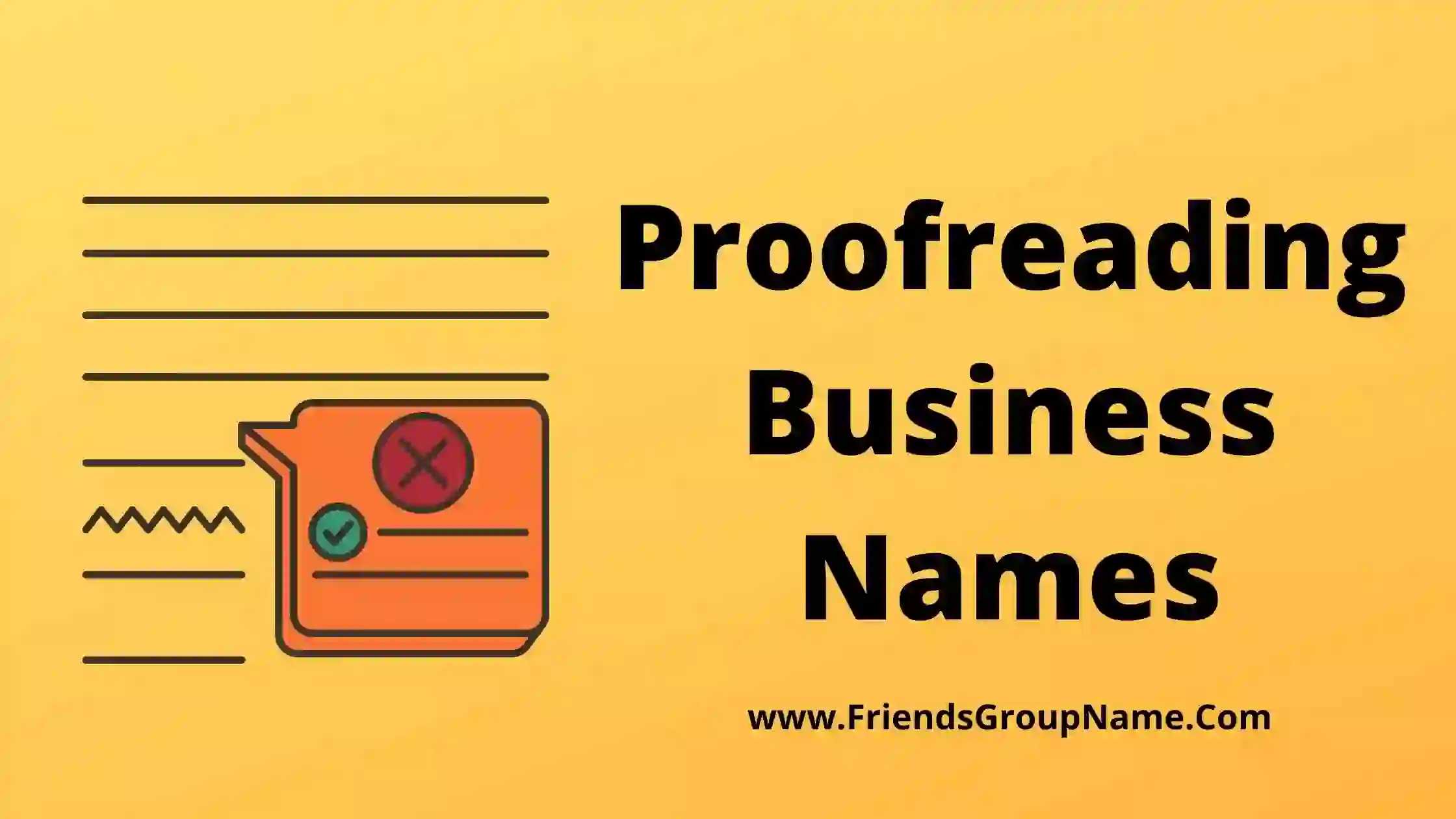 Proofreading Business Names