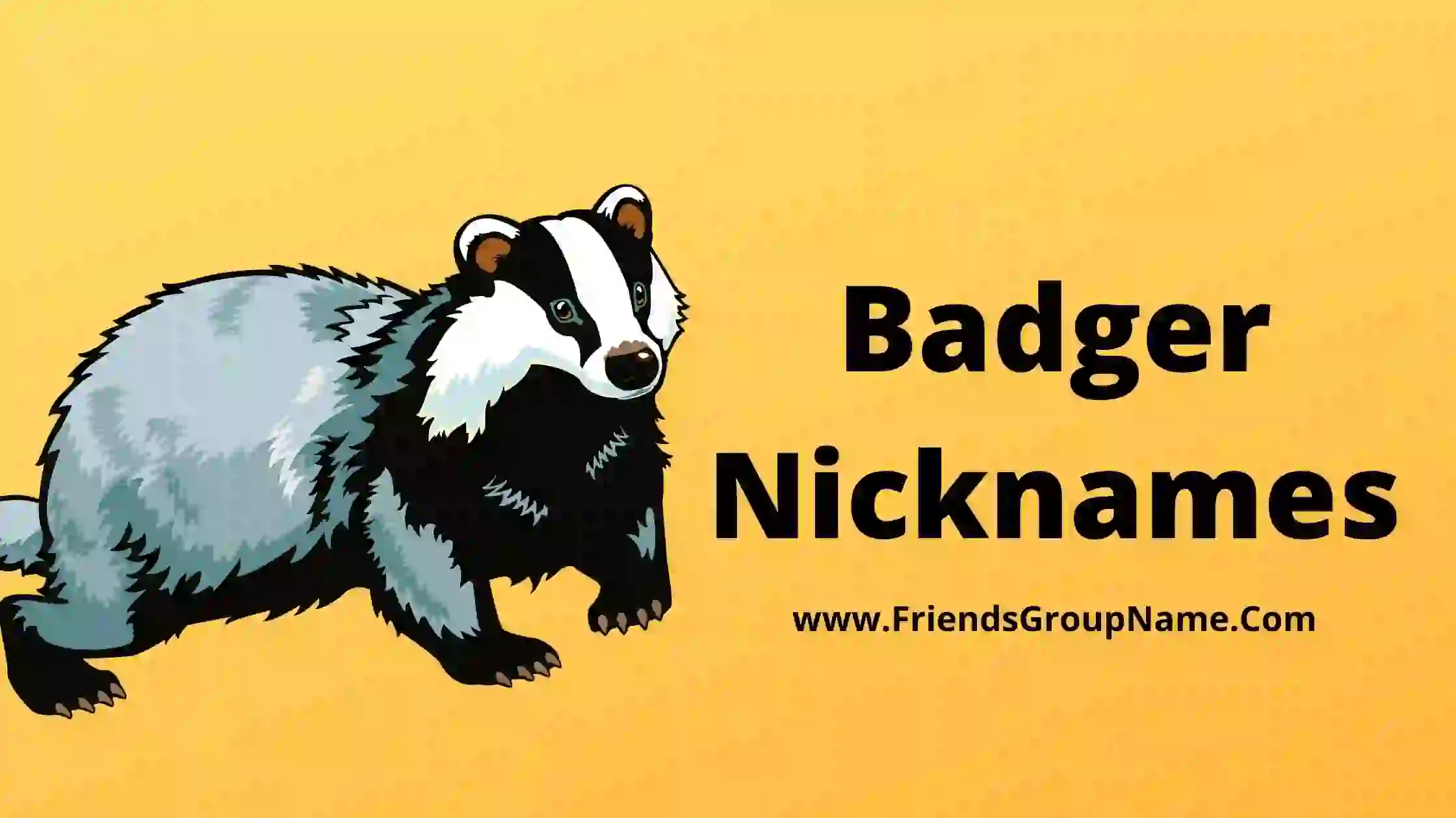 Badger Nicknames