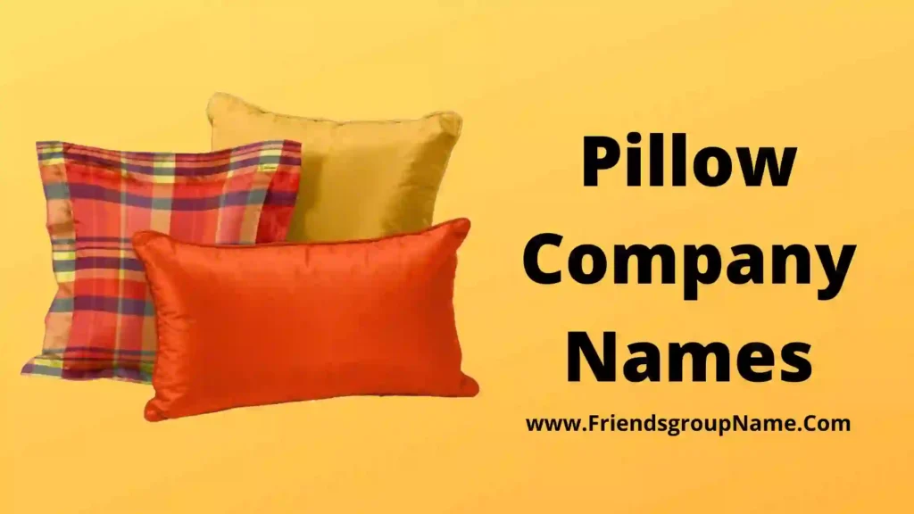 530+Pillow Company Names【2024】Best, Creative & Catchy Pillow Business