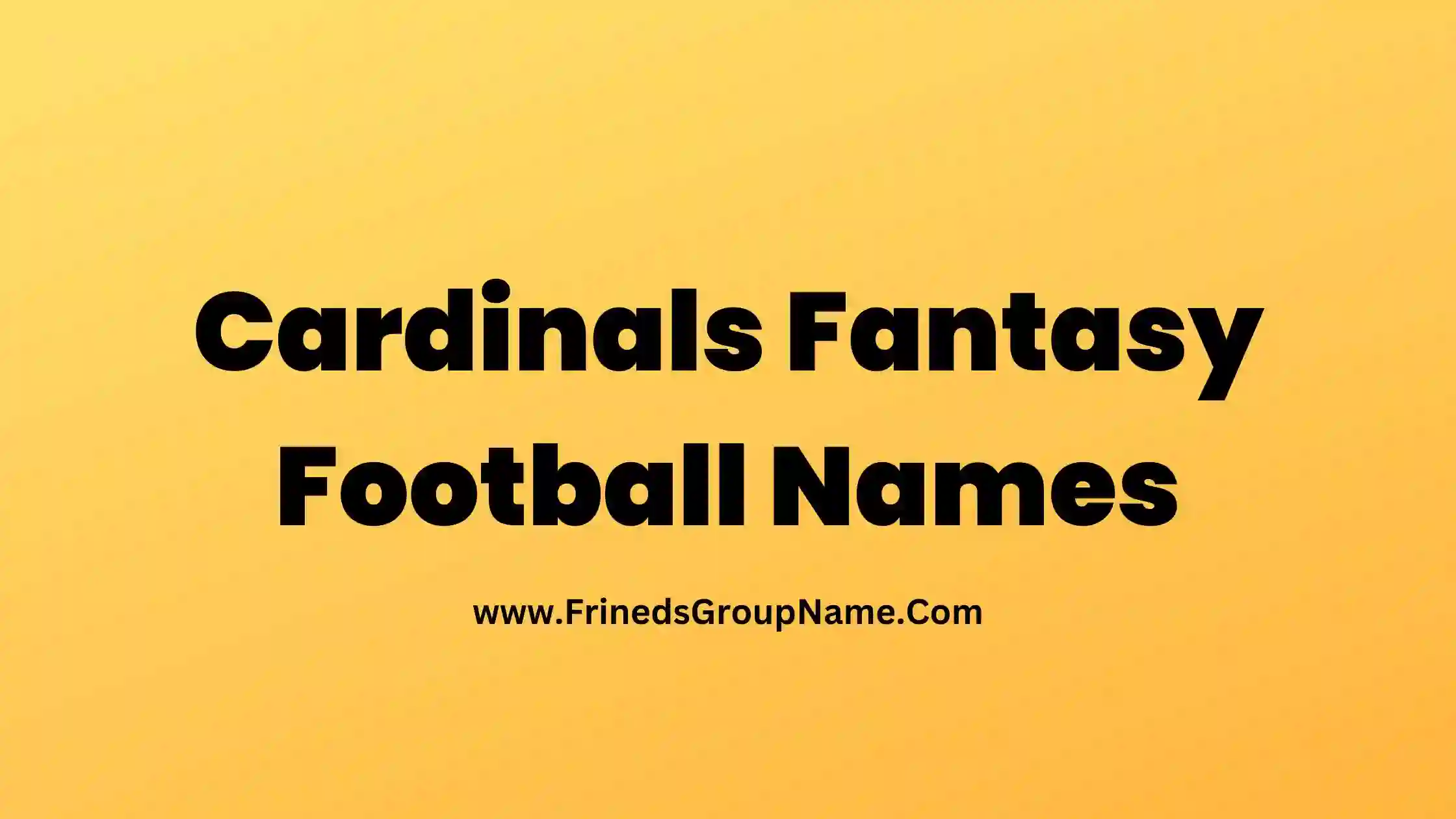 Cardinals Fantasy Football Names 2024