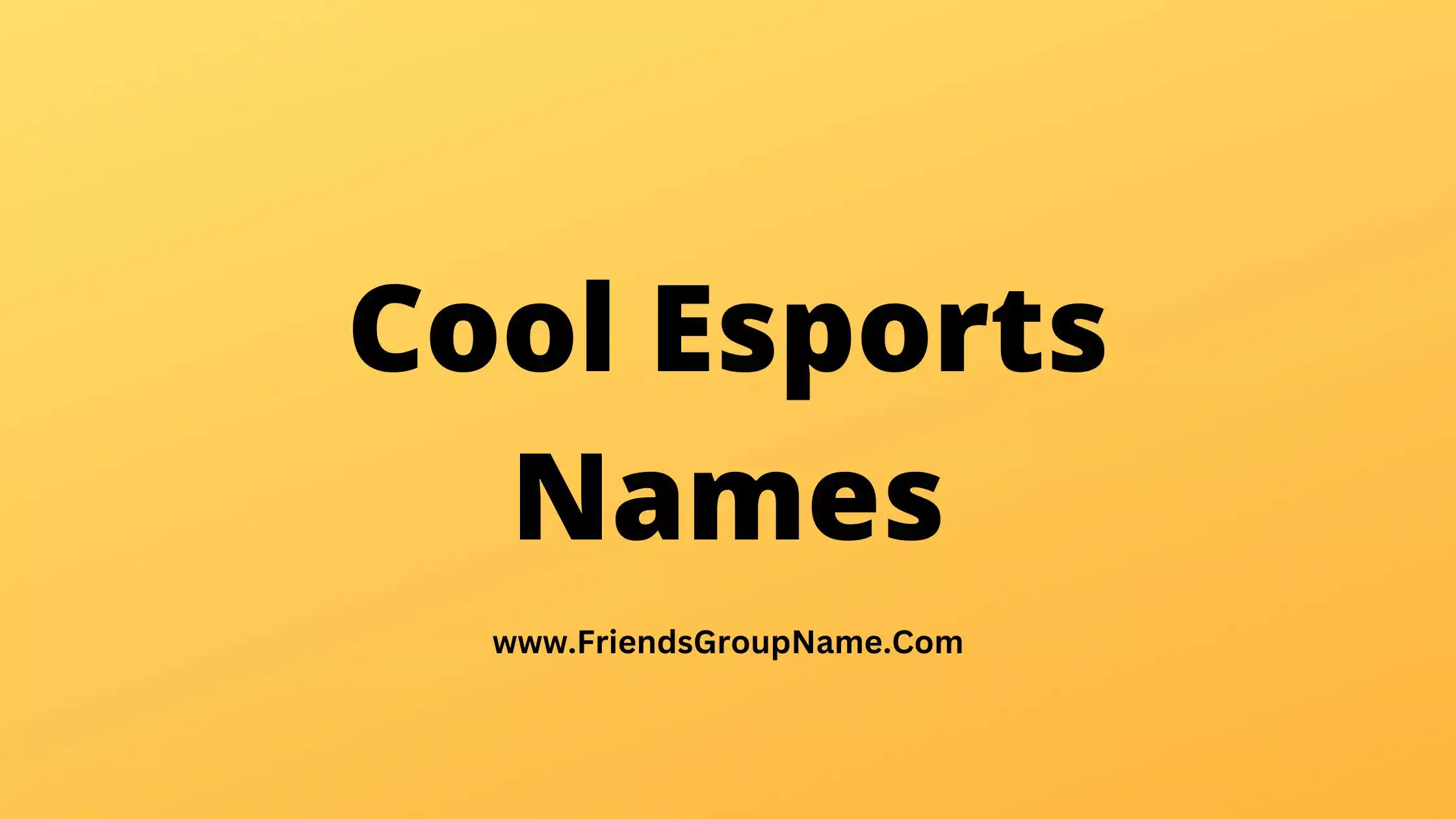 Cool Esports Names 2024 Really Cool Names Ideas For Esports Teams