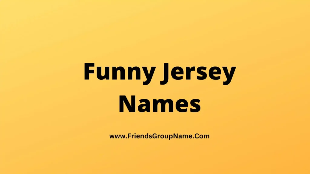 Funny Nicknames For Sports Jerseys