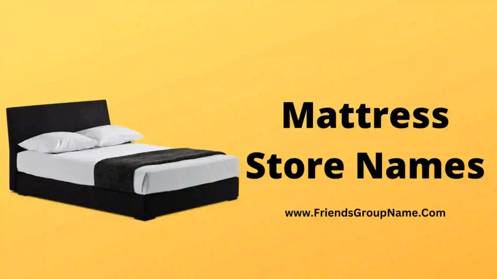 unusaul names of mattress stores