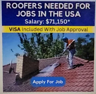 Roofers Needed For Jobs in The USA