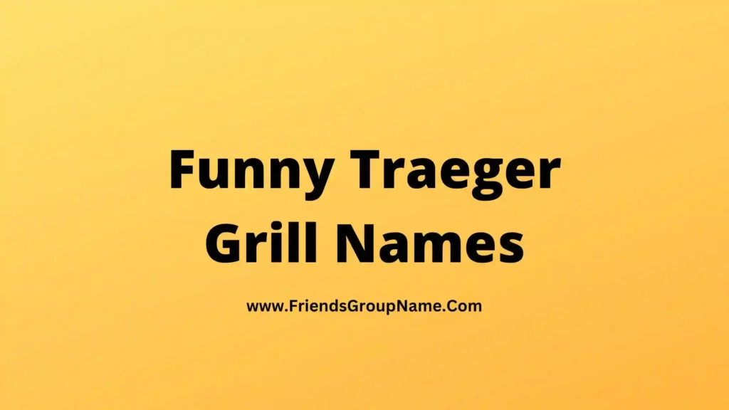 Funny Traeger Grill Names【2024】Best, Good & Crazy Names For Traeger Grill
